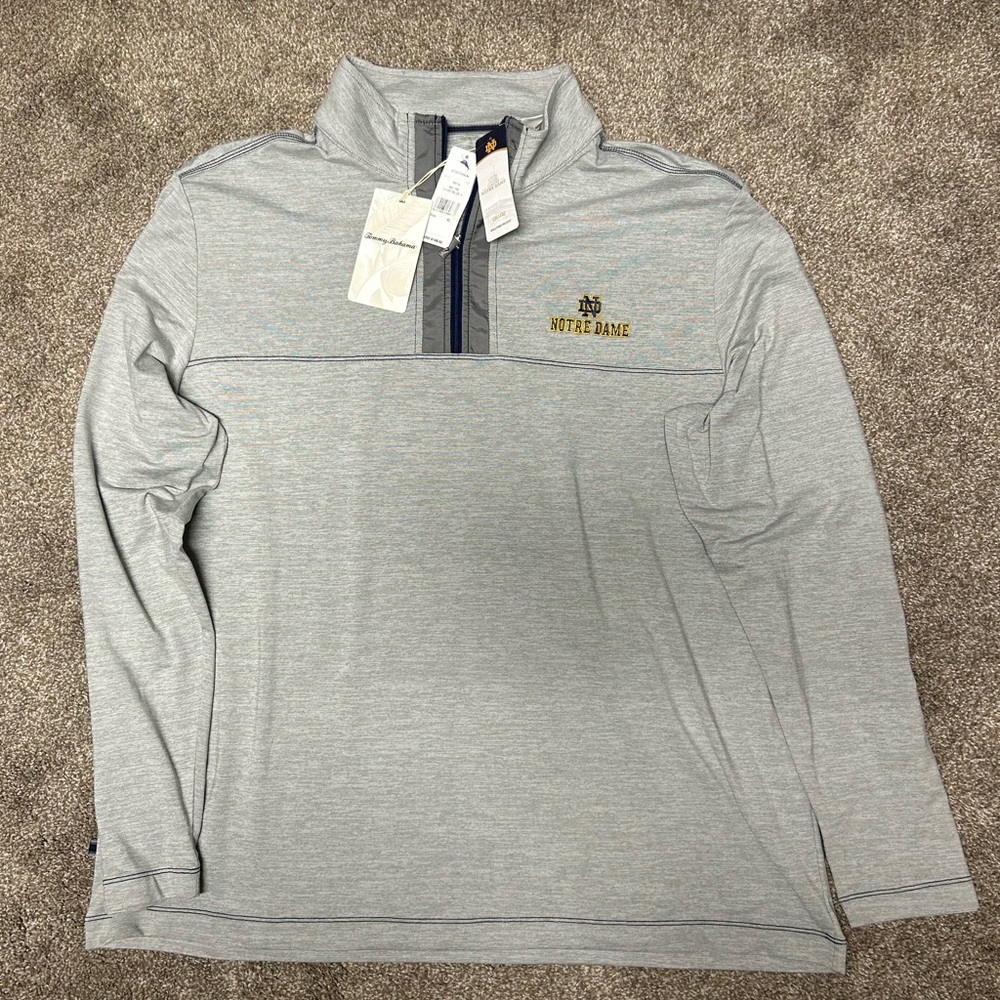 Notre Dame Fighting Irish Tommy Bahama High Score IslandZone Quarter-Zip